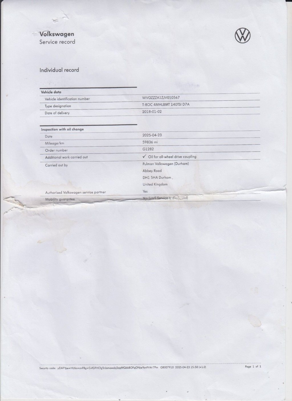 Used Volkswagen T-Roc 2018 for sale - 76481797: Photo 11