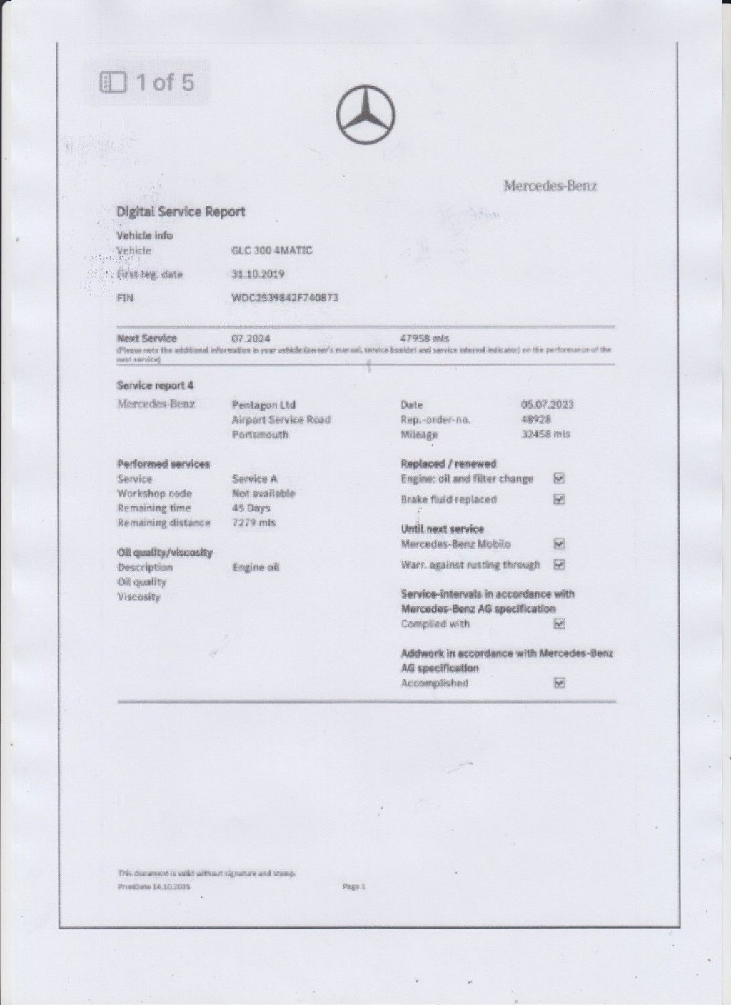 Used Mercedes-Benz GLC 2019 for sale - 76570020: Photo 6