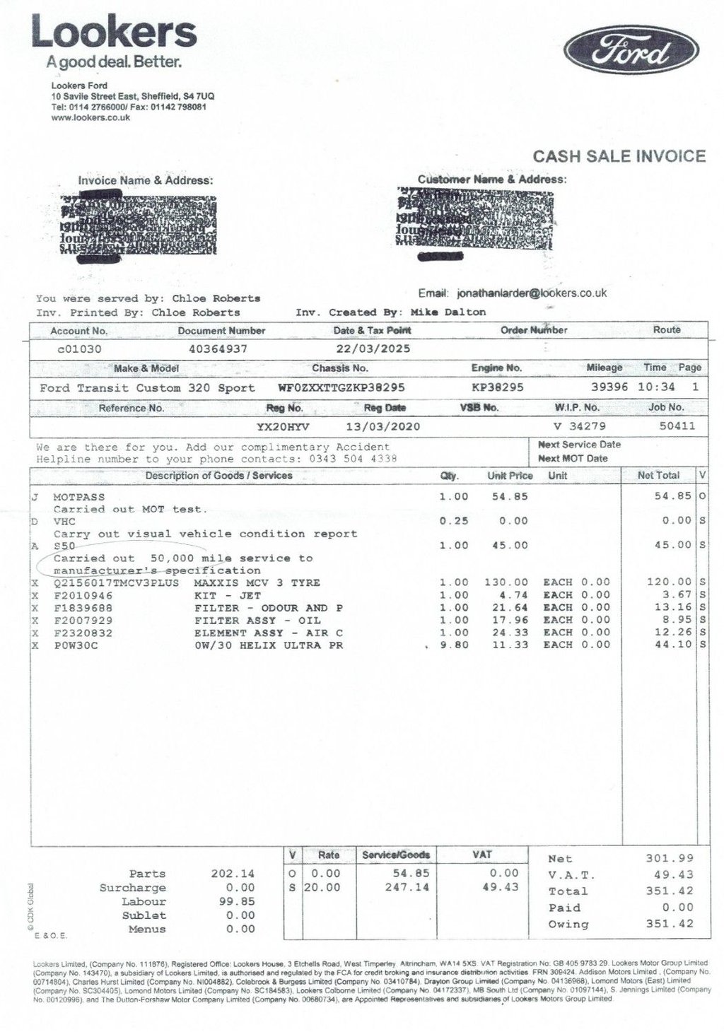 Used Ford Transit Custom 2020 for sale - 77621759: Photo 38