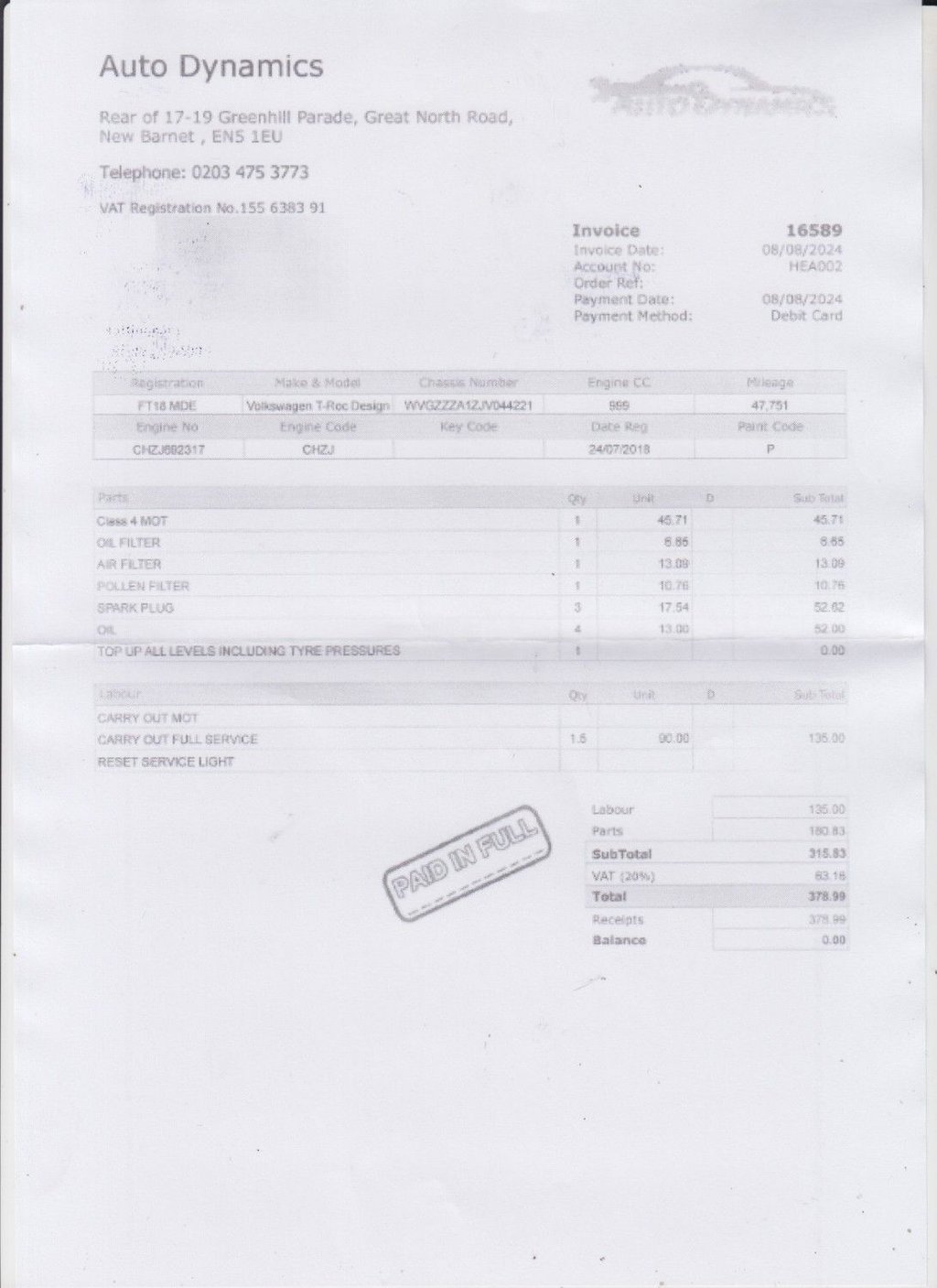 Used Volkswagen T-Roc 2018 for sale - 76509676: Photo 9