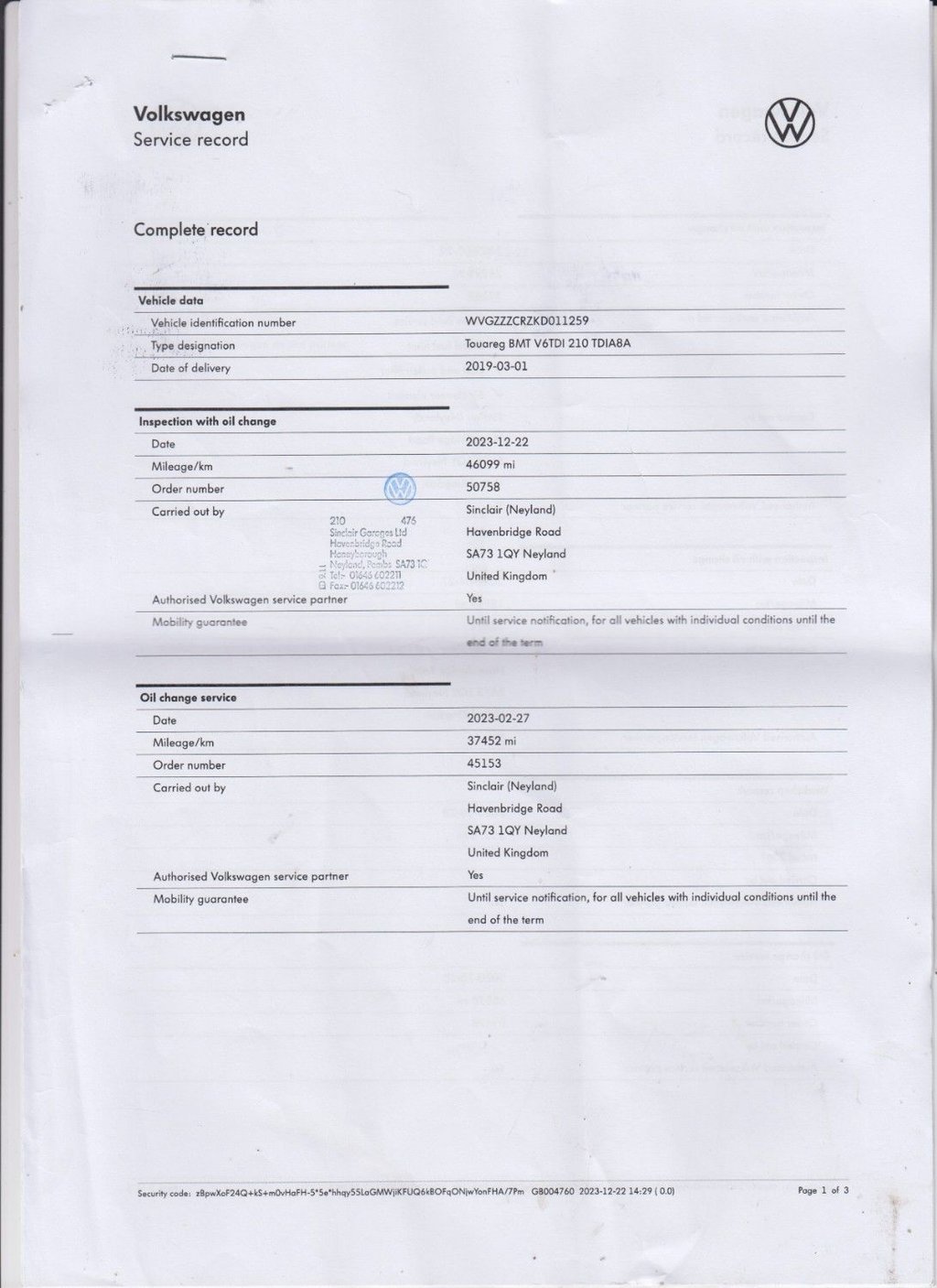 Used Volkswagen Touareg 2019 for sale - 76570248: Photo 38