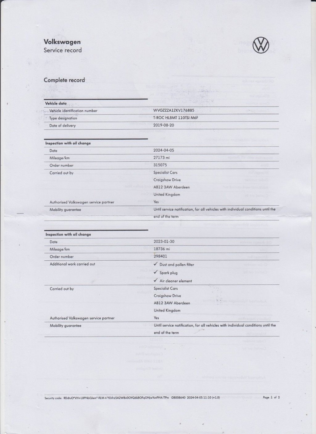 Used Volkswagen T-Roc 2019 for sale - 76973210: Photo 6