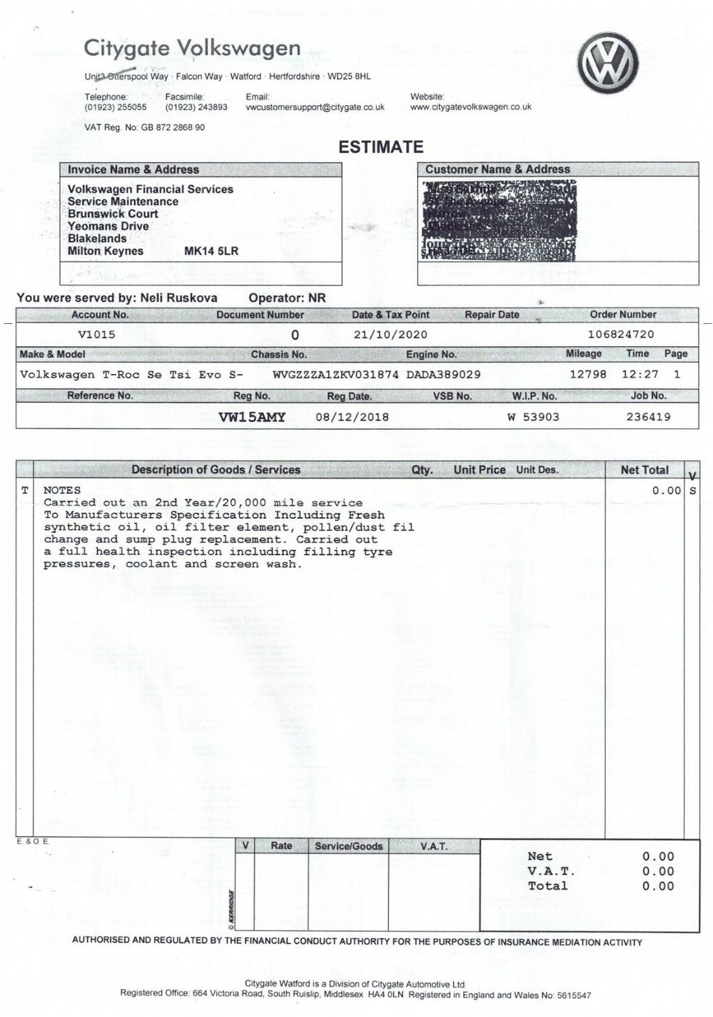 Used Volkswagen T-Roc 2018 for sale - 77904850: Photo 7