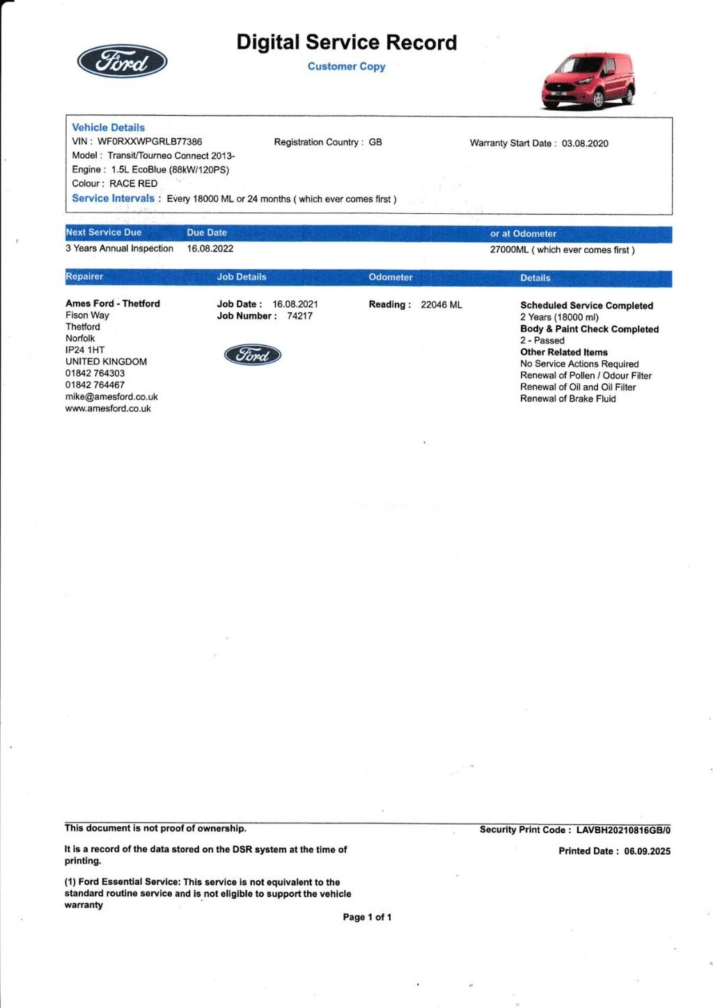 Used Ford Transit Connect 2020 for sale - 75986382: Photo 33