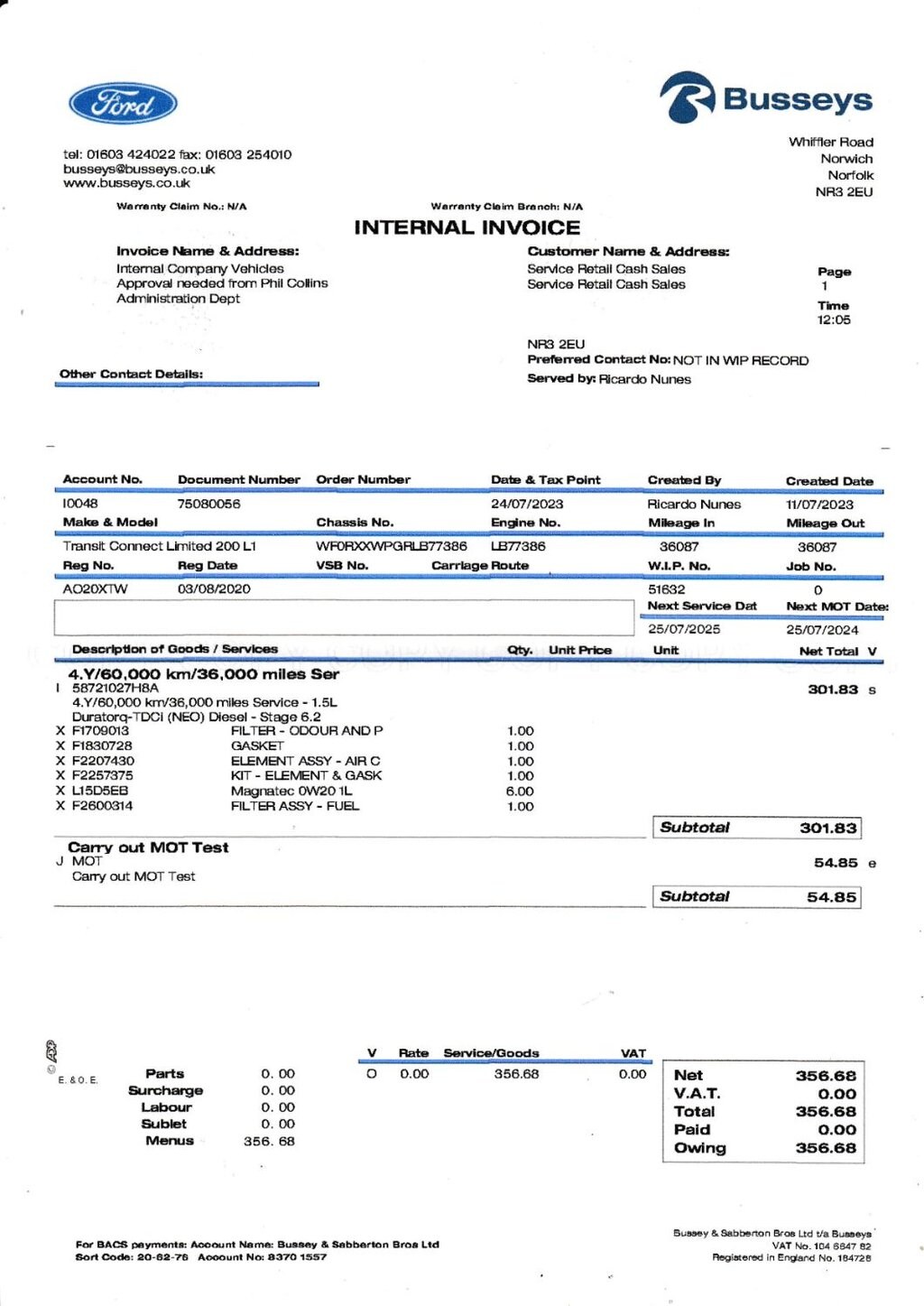 Used Ford Transit Connect 2020 for sale - 75986382: Photo 34