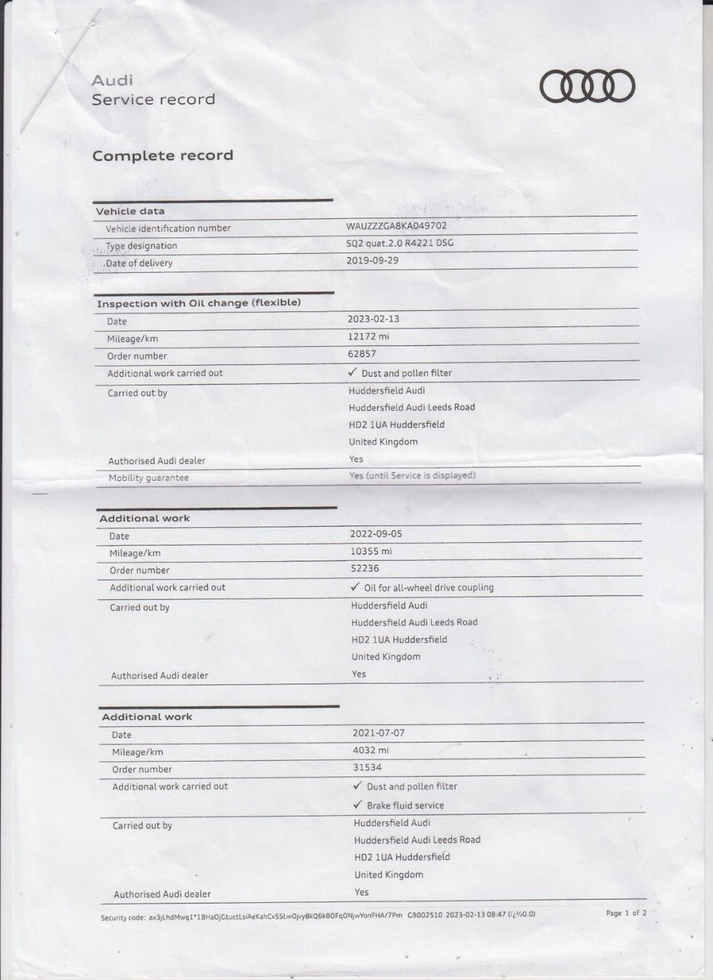 Used Audi SQ2 2019 for sale - 76711241: Photo 36