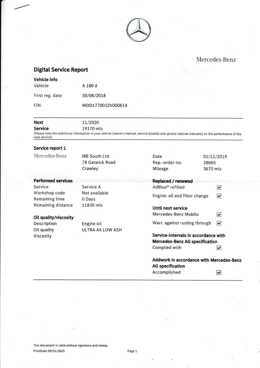 Used Mercedes-Benz A-Class 2018 for sale - 77369773: Photo 7