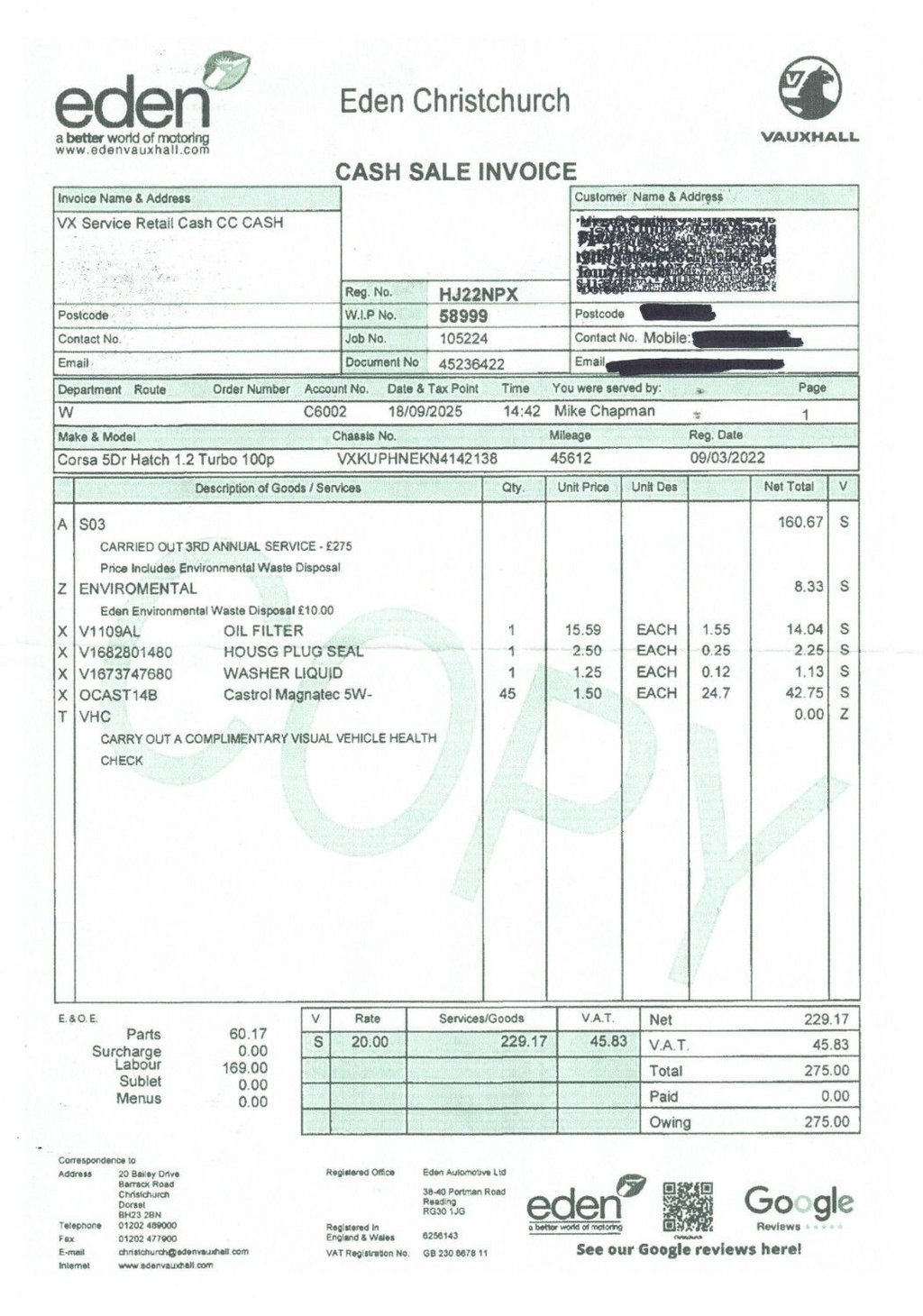Used Vauxhall Corsa 2022 for sale - 78002402: Photo 41