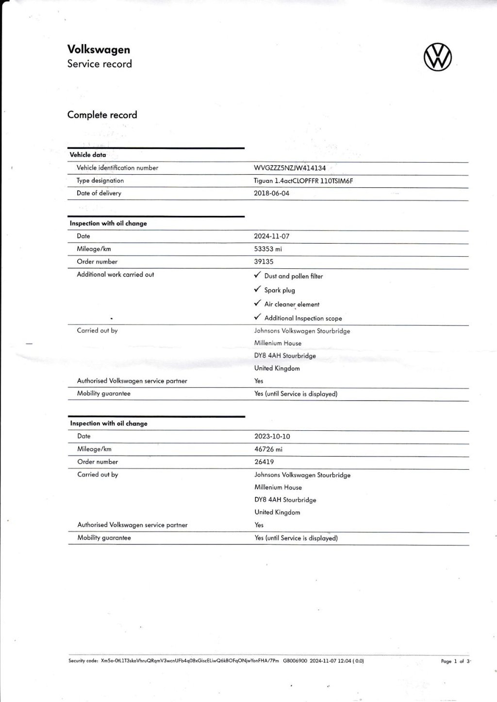 Used Volkswagen Tiguan 2018 for sale - 75986543: Photo 38