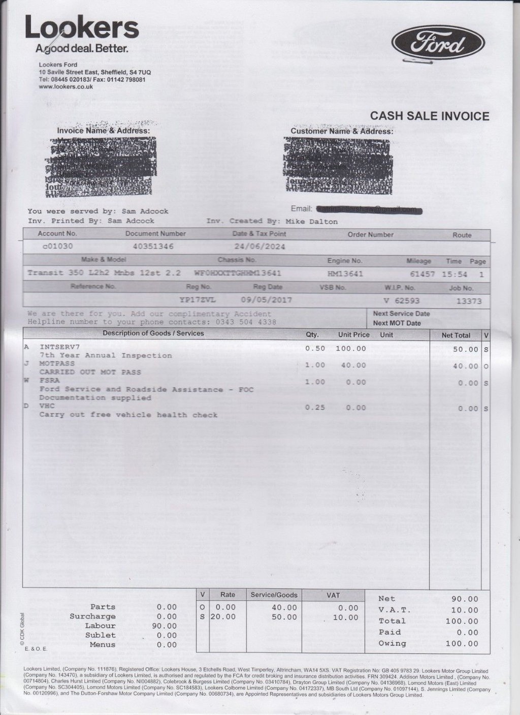 Used Ford Transit 2017 for sale - 76740177: Photo 10