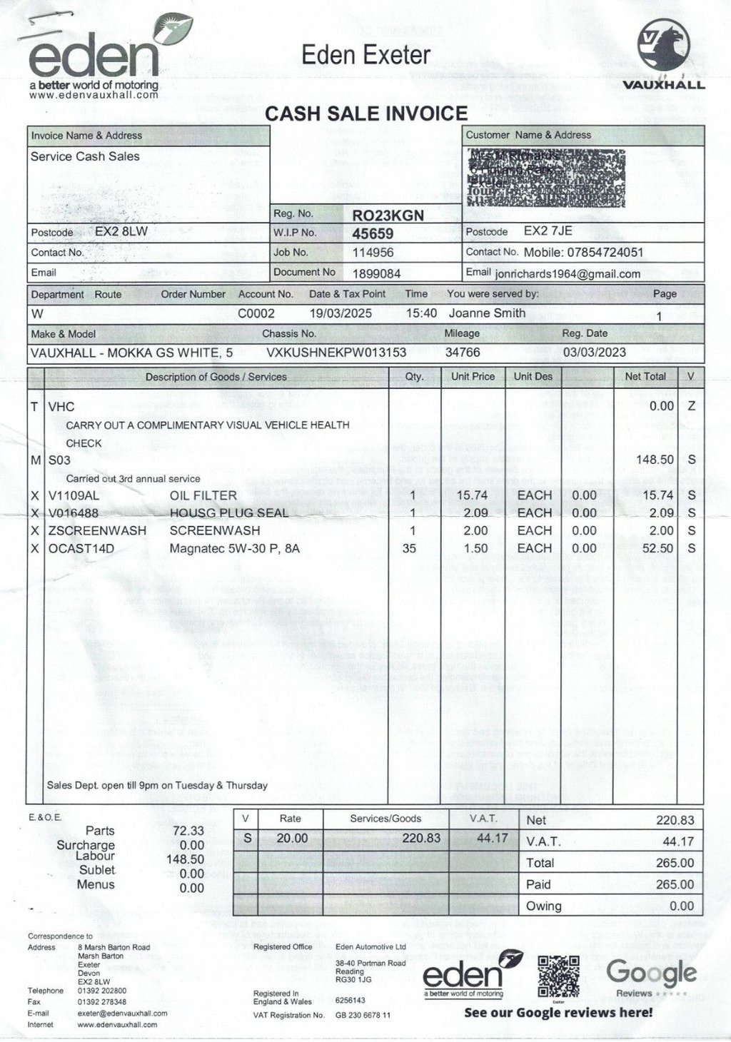 Used Vauxhall Mokka 2023 for sale - 78200465: Photo 11
