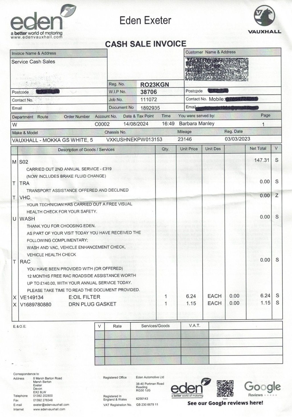 Used Vauxhall Mokka 2023 for sale - 78200465: Photo 9