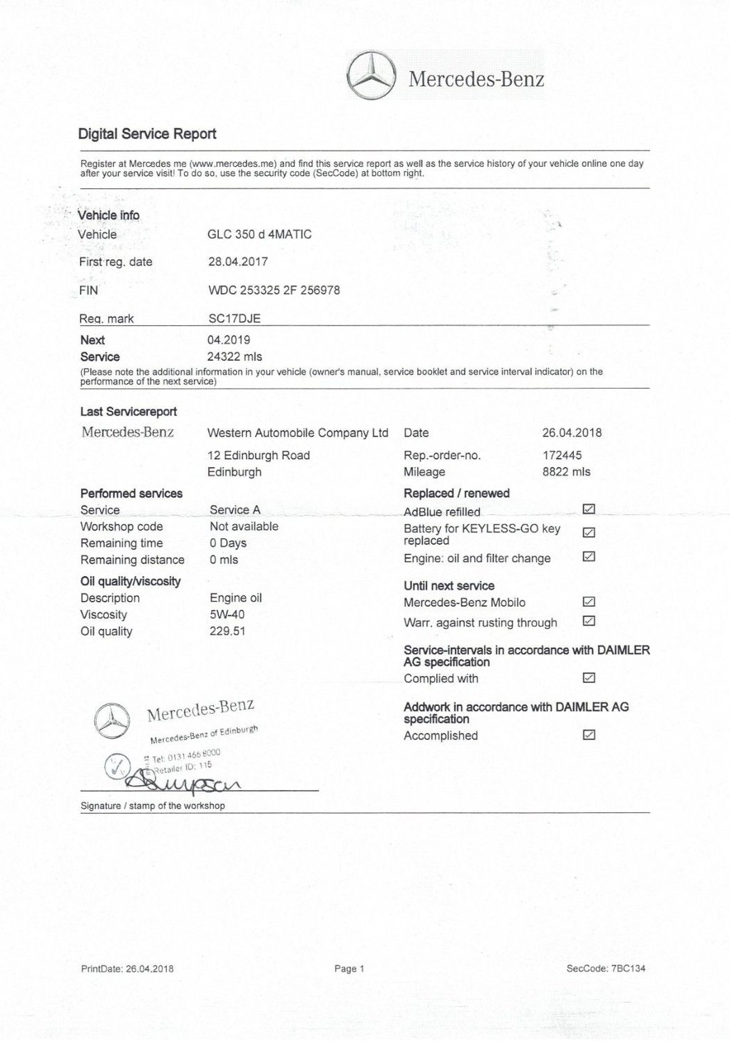 Used Mercedes-Benz GLC 2017 for sale - 77547235: Photo 40