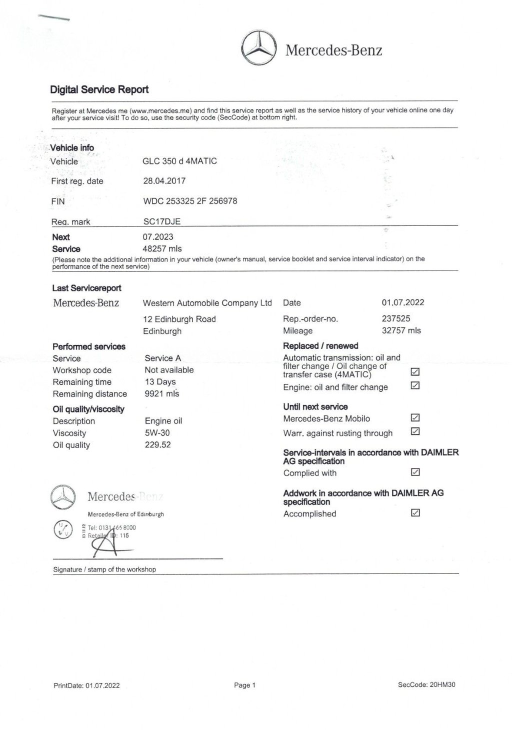 Used Mercedes-Benz GLC 2017 for sale - 77547235: Photo 44