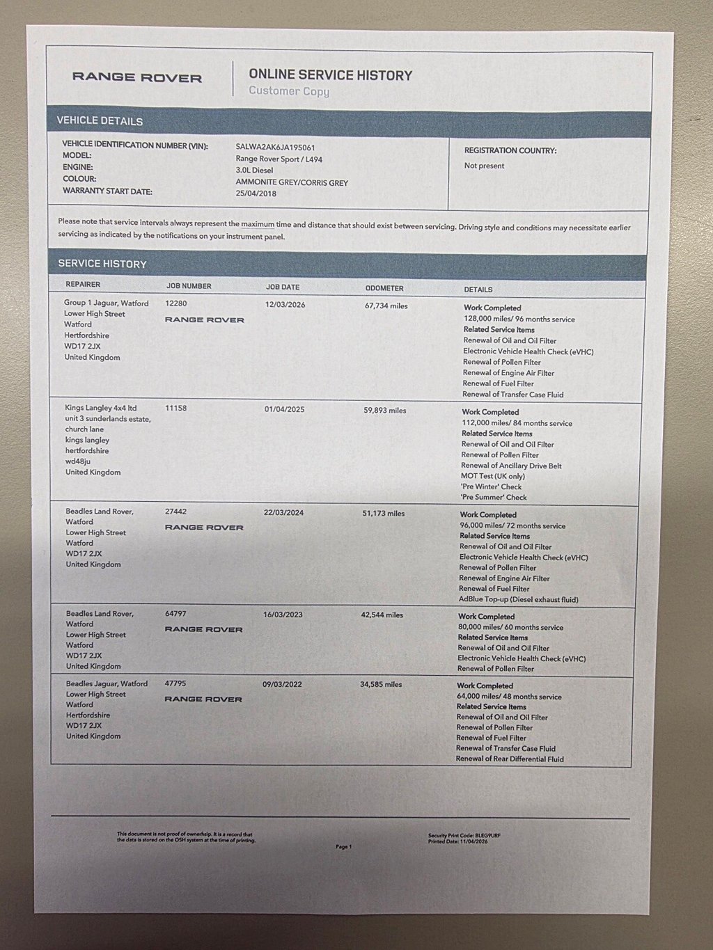 Used Land Rover Range Rover Sport 2018 for sale - 78212412: Photo 4