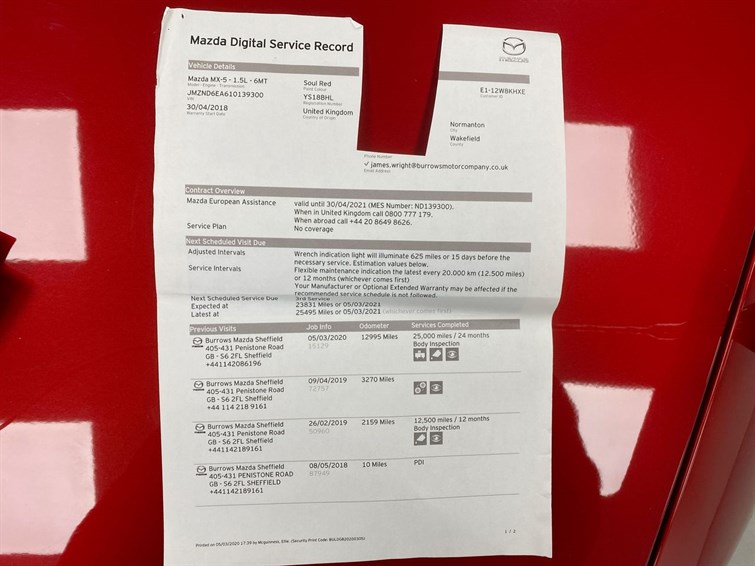 Used Mazda MX-5 2018 for sale - 77457321: Photo 52