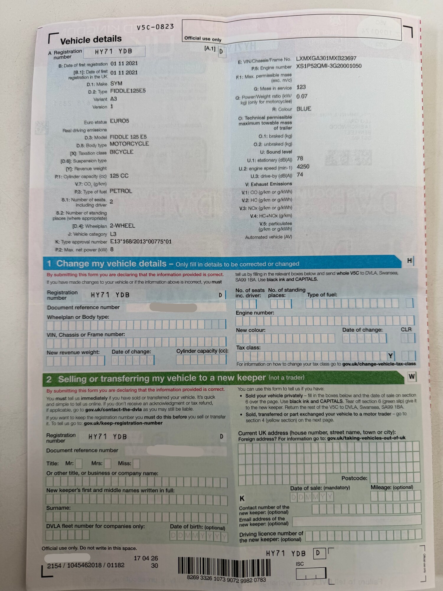 Used SYM Fiddle 2021 for sale - 78789338: Photo 17