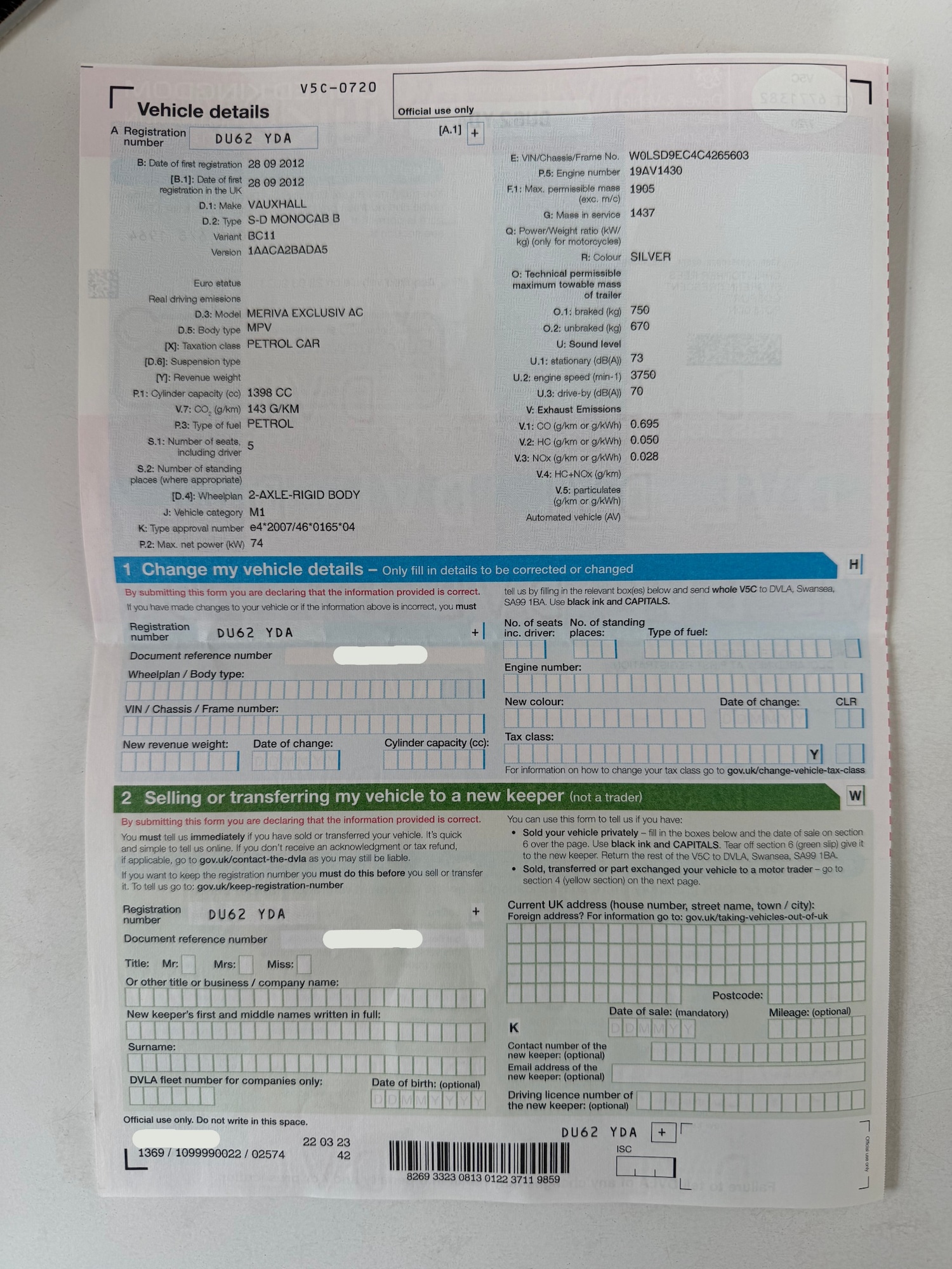 Used Vauxhall Meriva 2012 for sale - 76777408: Photo 33