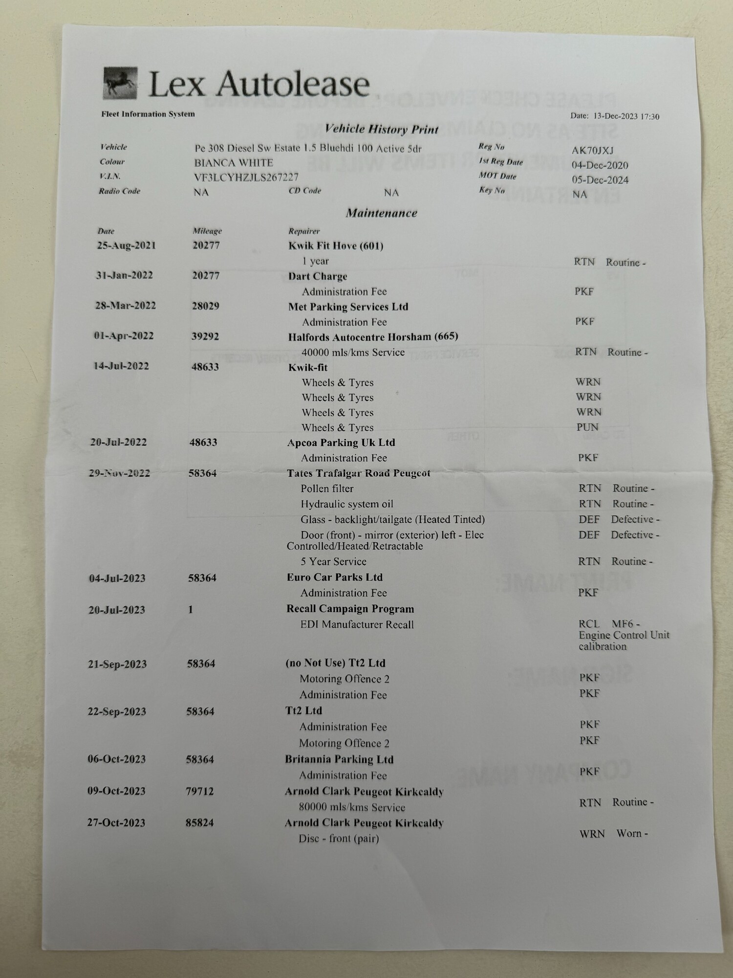 Used Peugeot 308 SW 2020 for sale - 76590664: Photo 41