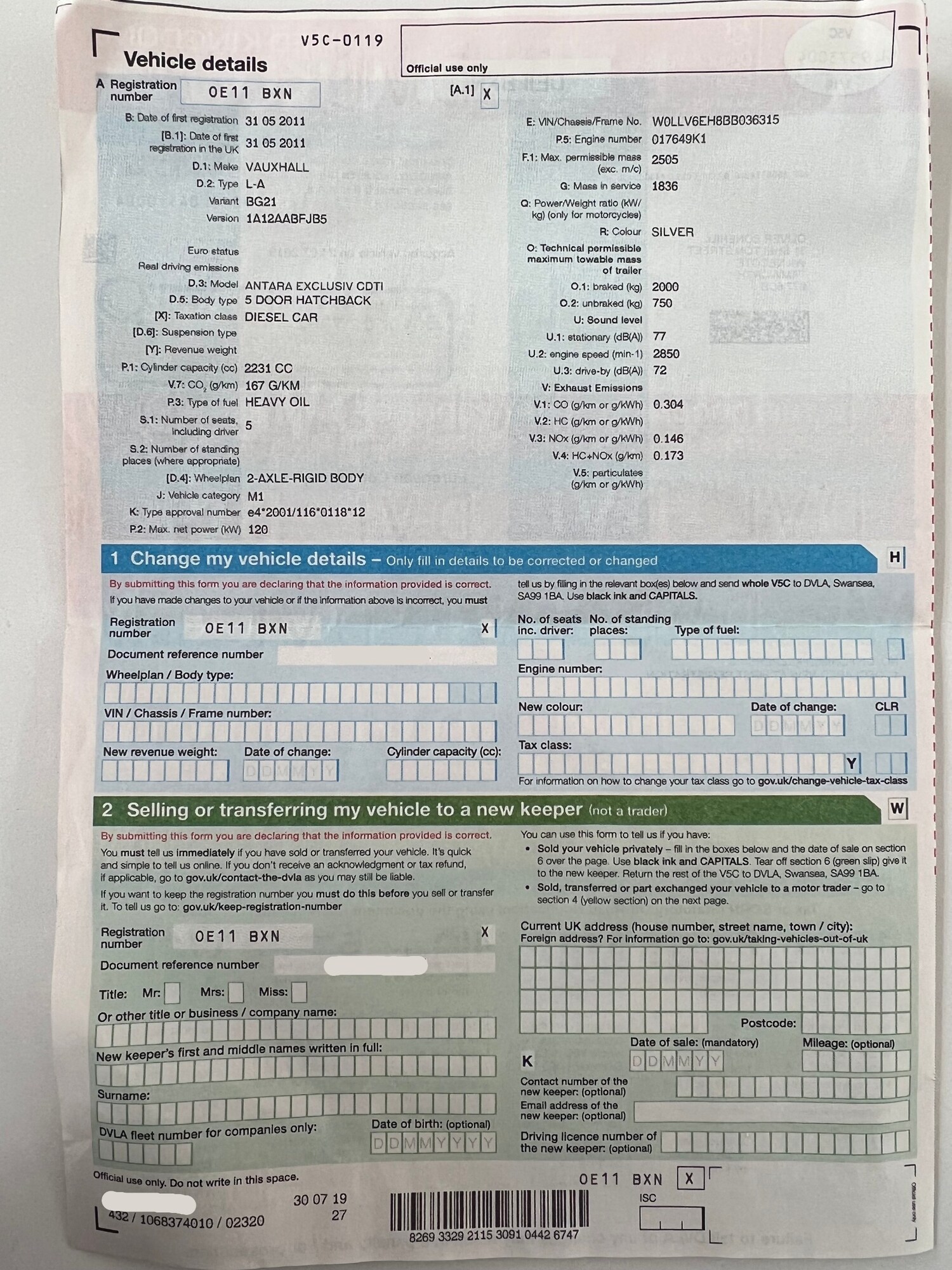 Used Vauxhall Antara 2011 for sale - 77555393: Photo 27