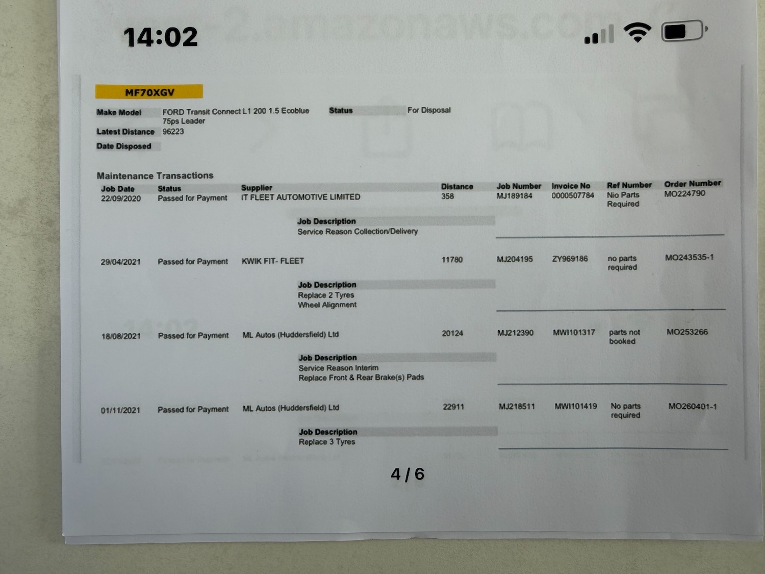 Used Ford Transit Connect 2020 for sale - 76685517: Photo 39