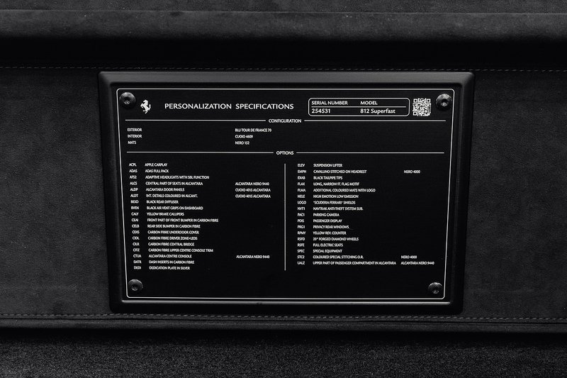 Used Ferrari 812 Superfast 2020 for sale - 77452583: Photo 31
