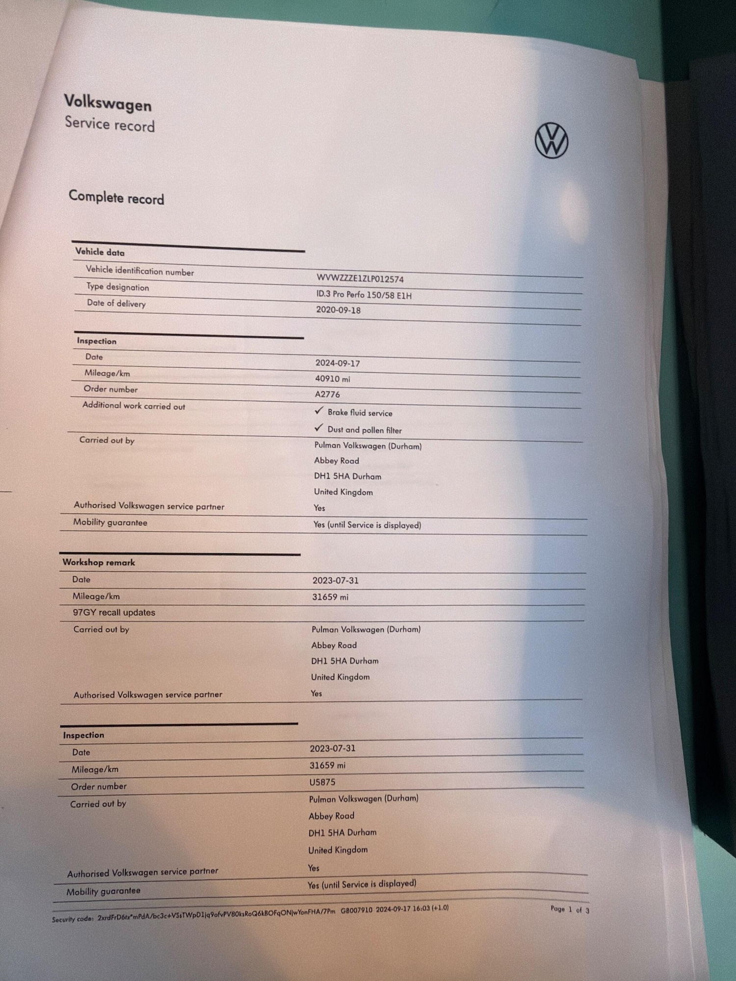 Used Volkswagen ID.3 2020 for sale - 76780973: Photo 33