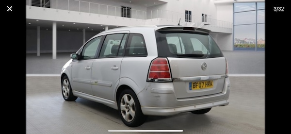 Used Vauxhall Zafira 2007 for sale - 76258961: Photo 3