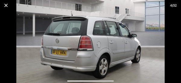 Used Vauxhall Zafira 2007 for sale - 76258961: Photo 4