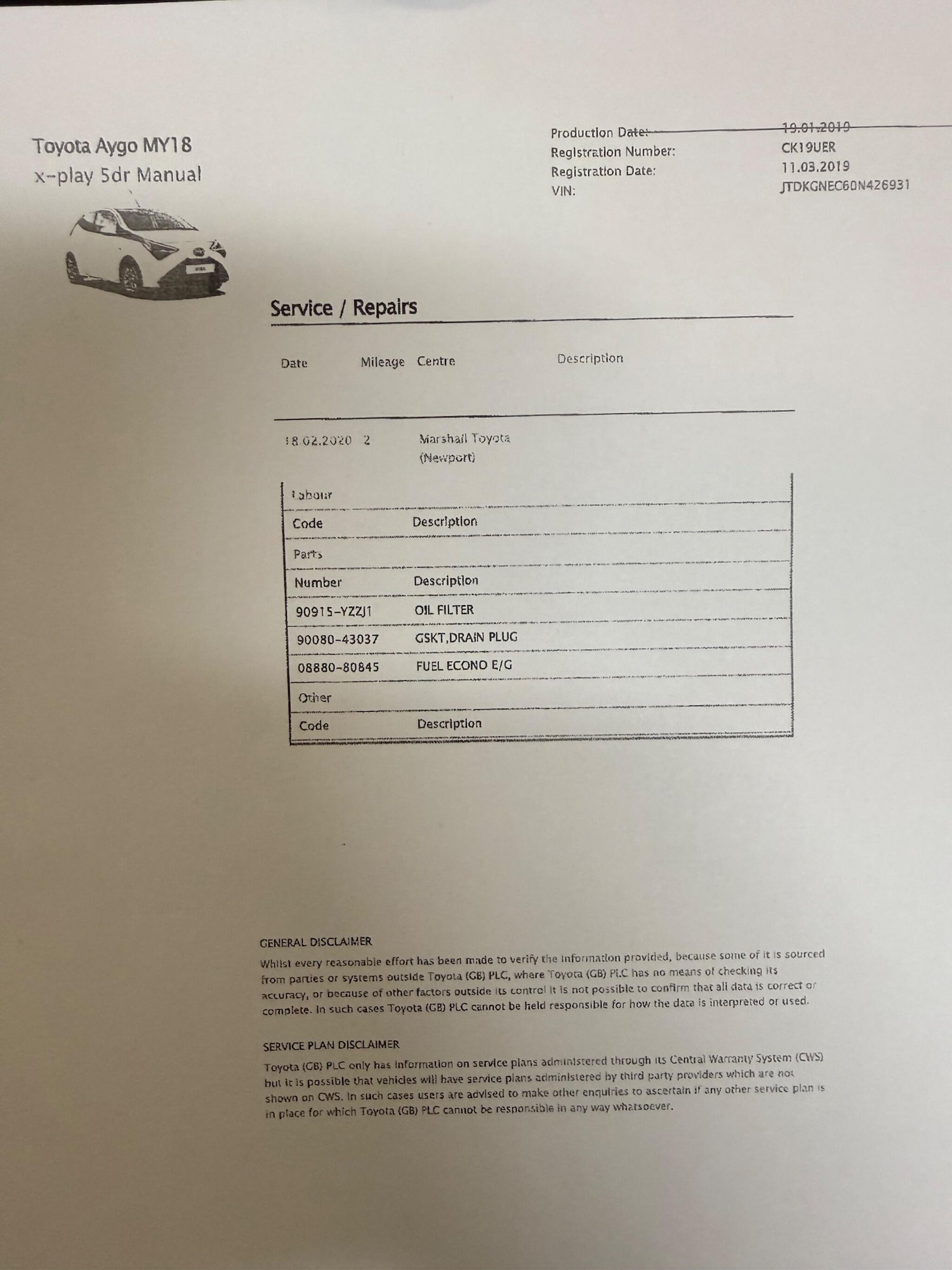 Used Toyota AYGO 2019 for sale - 76991136: Photo 8