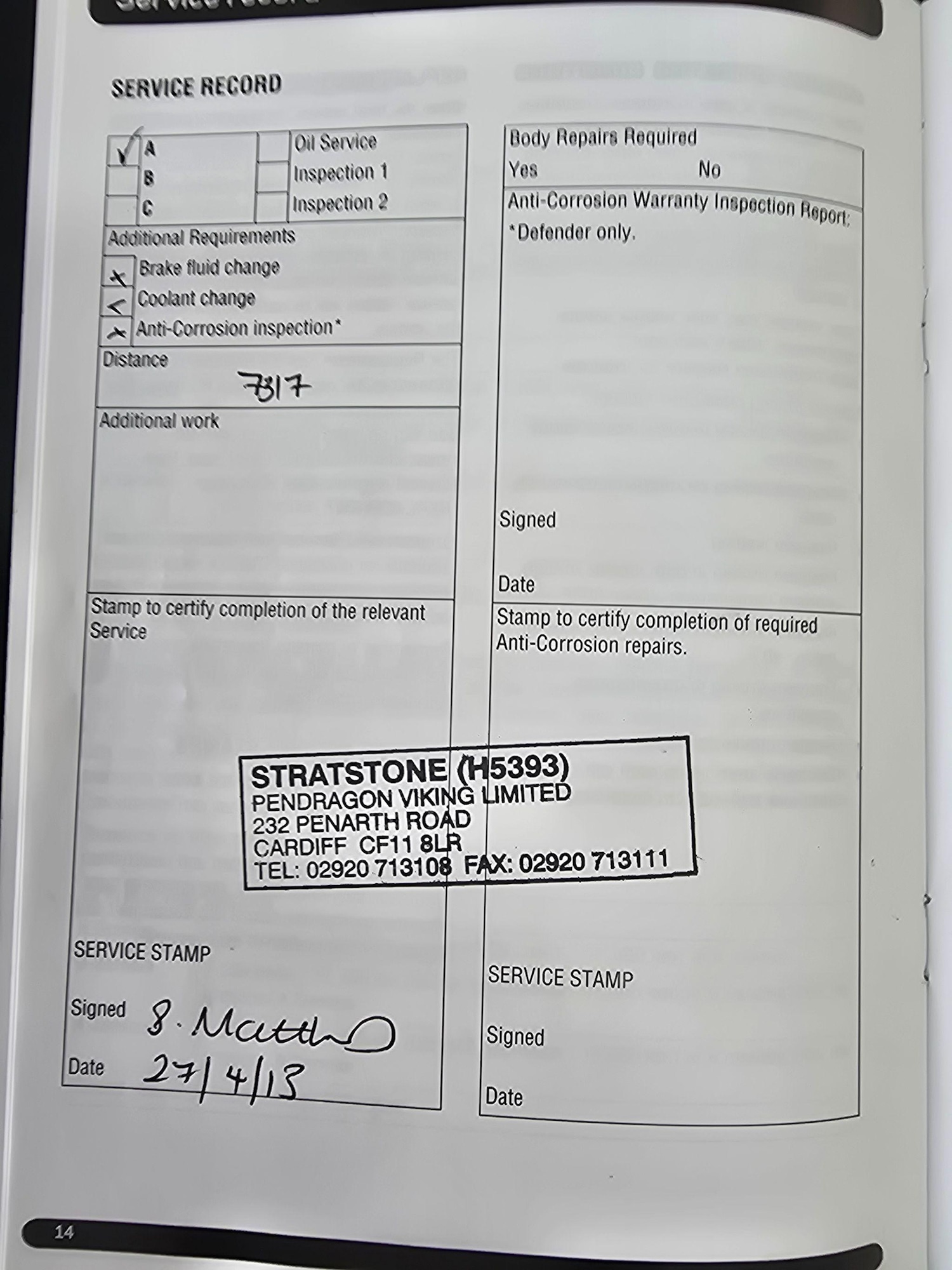 Vehicle 14