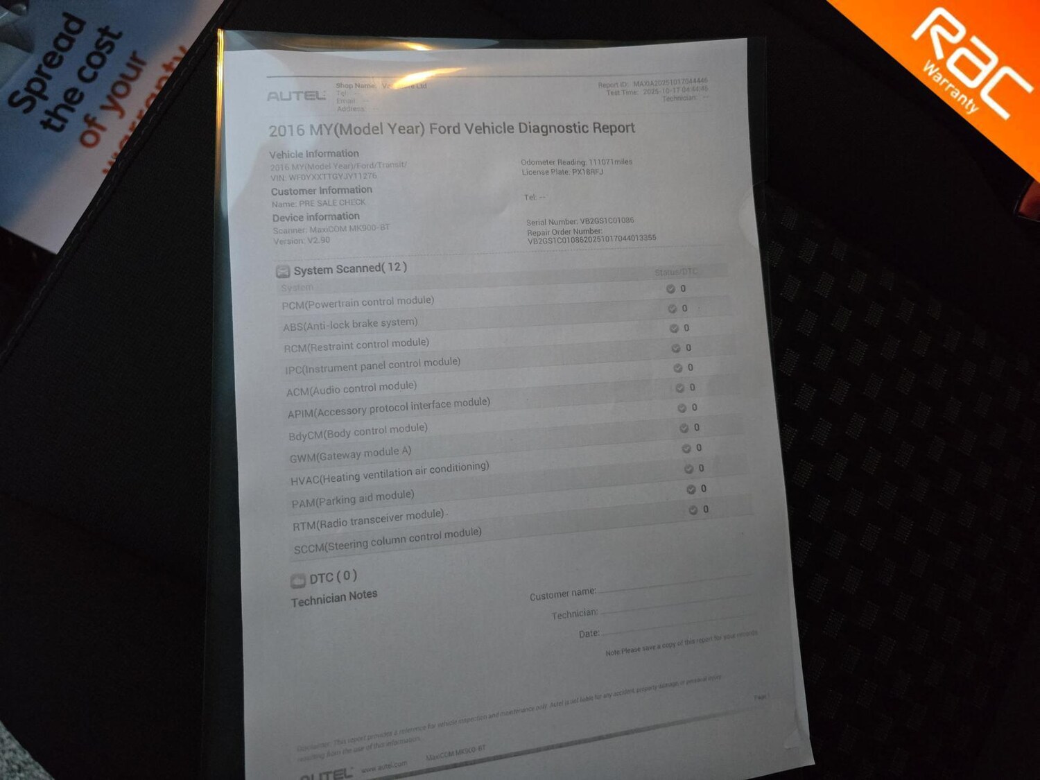 Used Ford Transit Custom 2018 for sale - 76550531: Photo 27