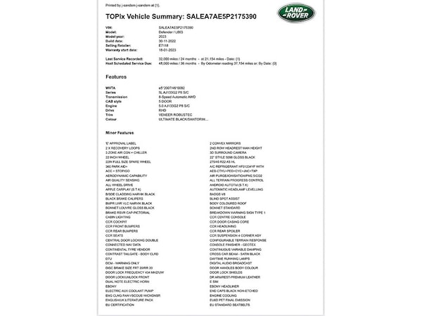Used Land Rover Defender 110 2023 for sale - 75524827: Photo 42