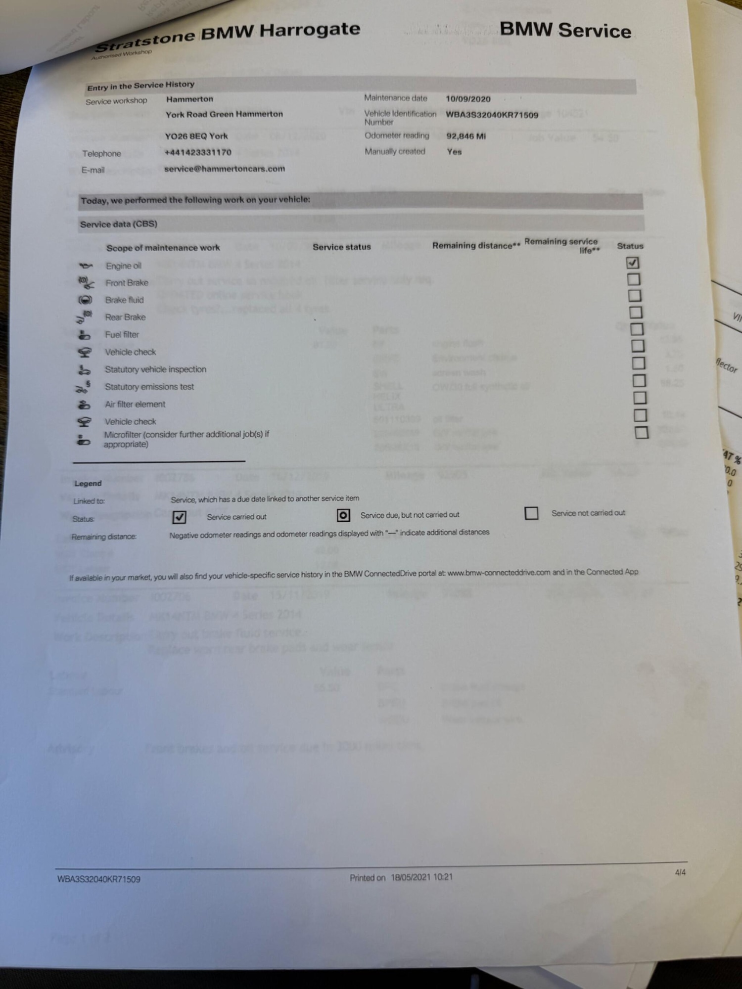 Used BMW 4 Series 2014 for sale - 75949554: Photo 57