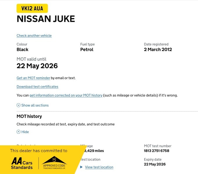 Used Nissan Juke 2012 for sale - 77118265: Photo 7