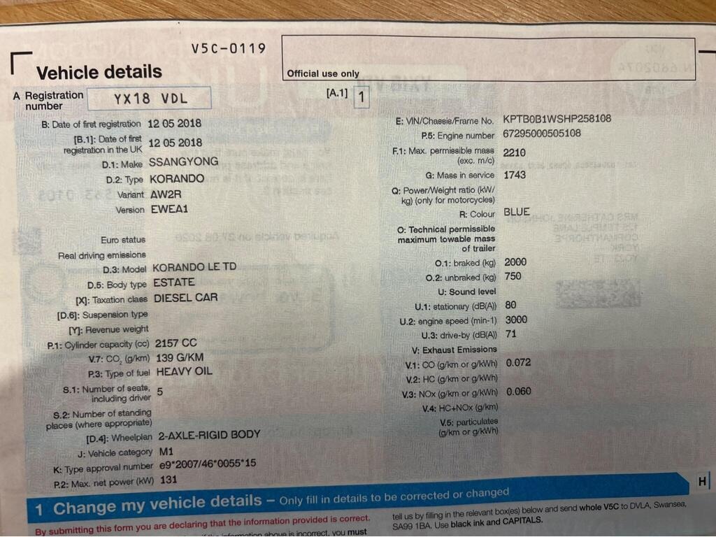 Used Ssangyong Korando 2018 for sale - 77641071: Photo 19