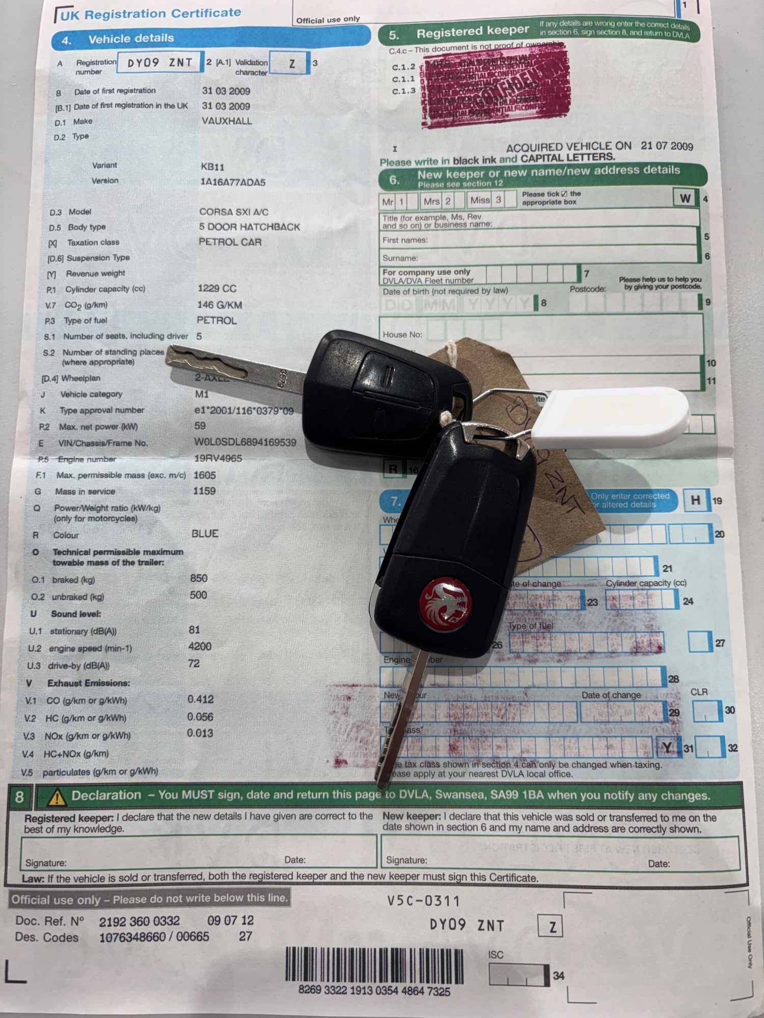 Used Vauxhall Corsa 2009 for sale - 77970202: Photo 5