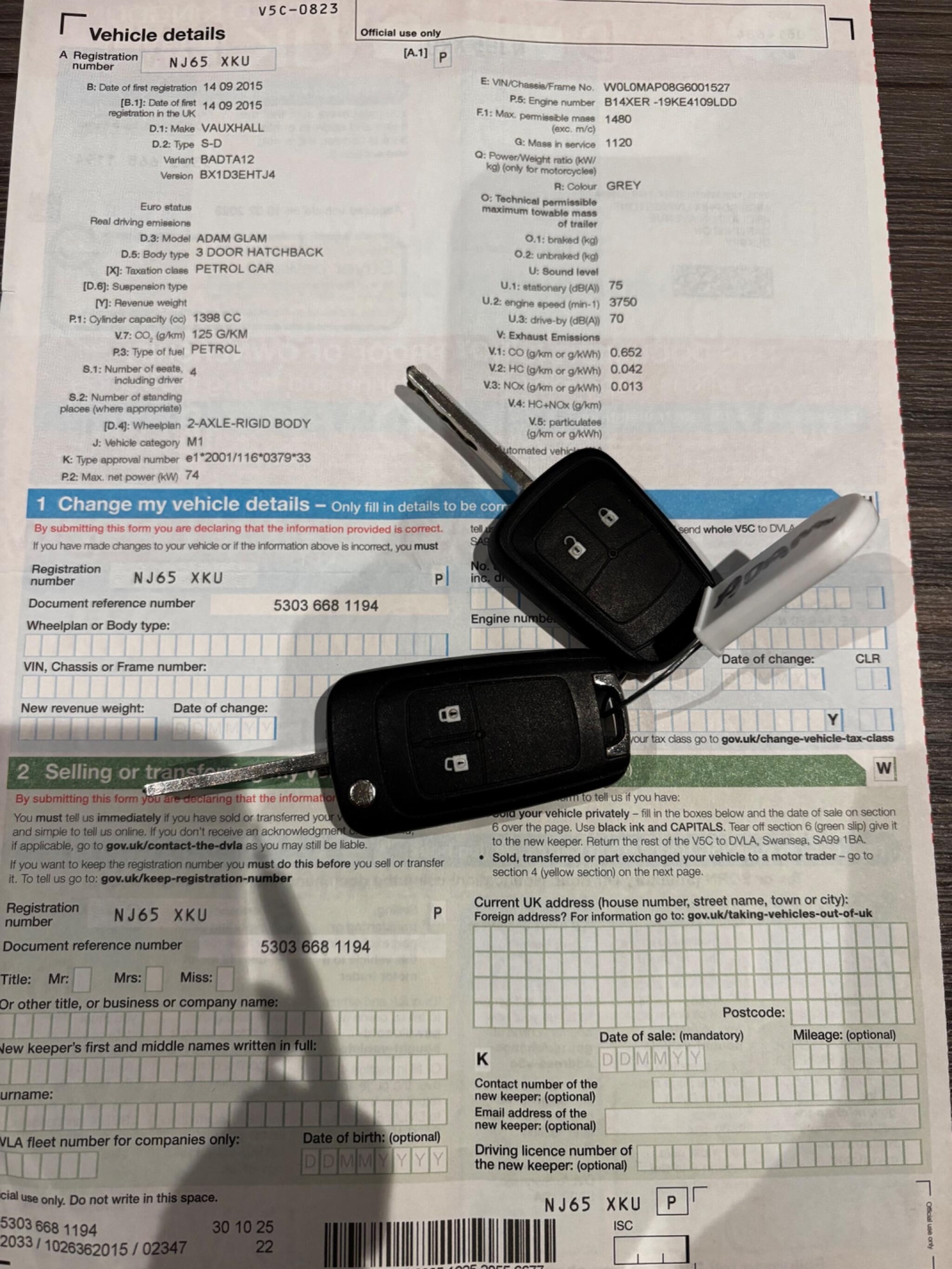 Used Vauxhall ADAM 2015 for sale - 76658793: Photo 2