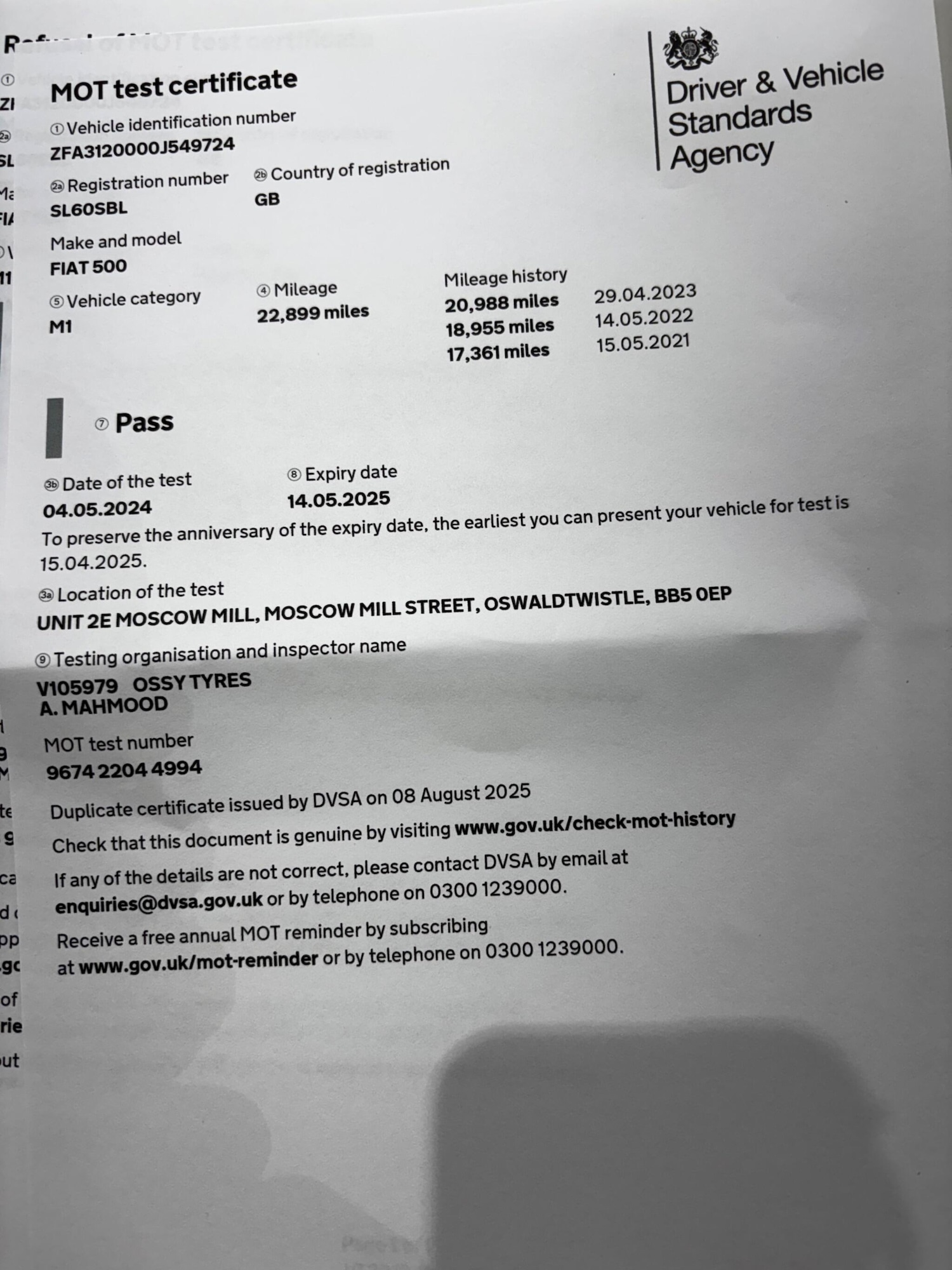 Used Fiat 500 2016 for sale - 76688784: Photo 18