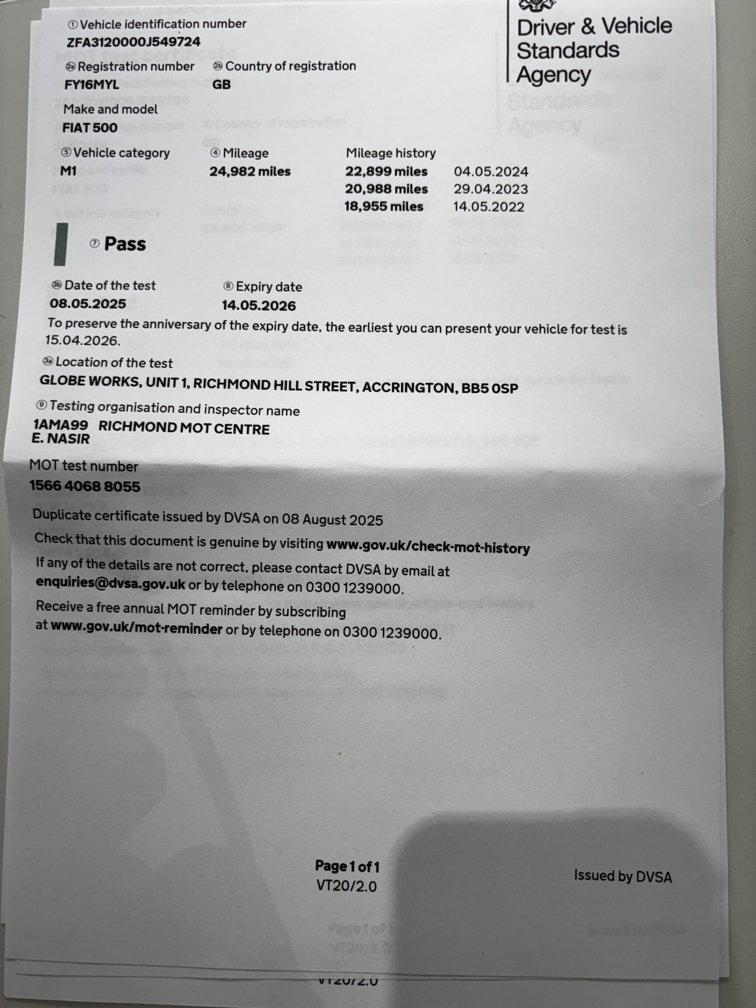 Used Fiat 500 2016 for sale - 76688784: Photo 19