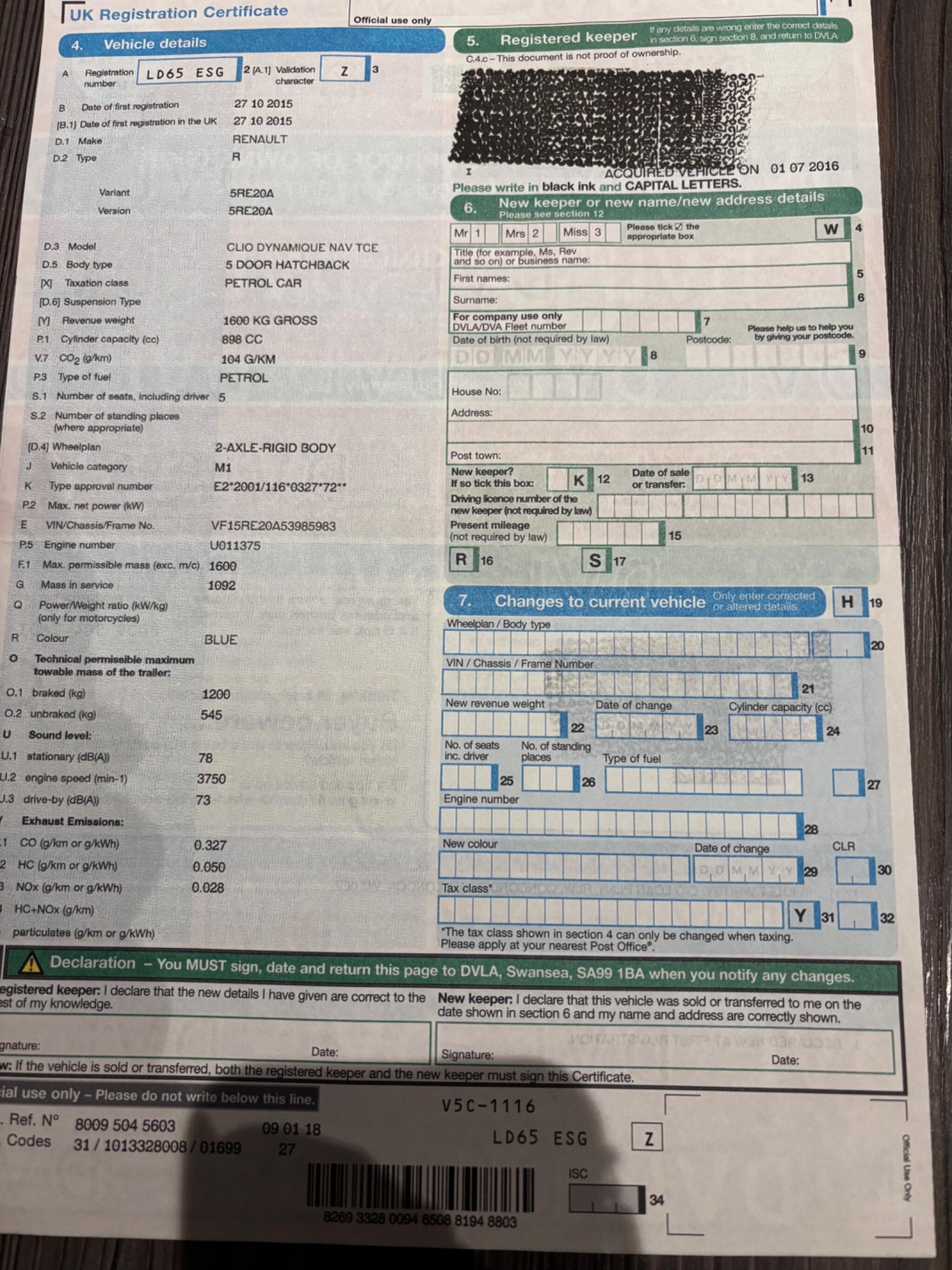 Used Renault Clio 2015 for sale - 76825129: Photo 1