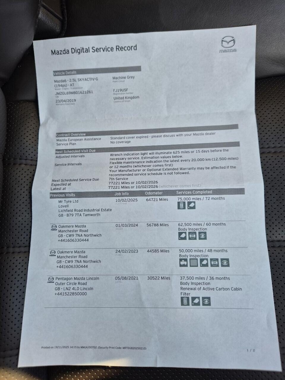 Used Mazda Mazda6 2019 for sale - 76665000: Photo 11