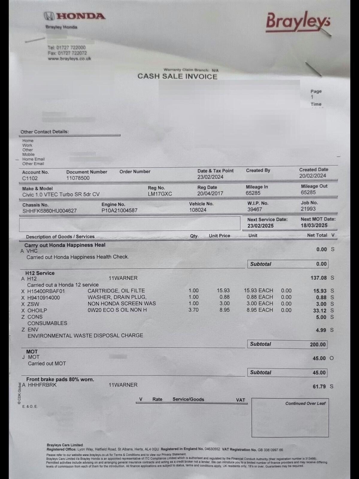 Used Honda Civic 2017 for sale - 77636590: Photo 13