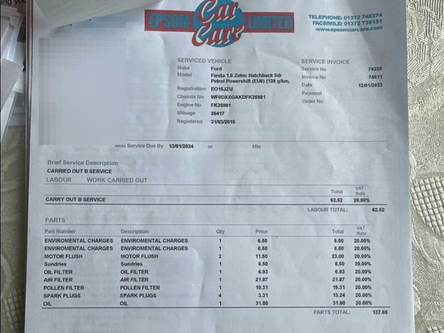 Used Ford Fiesta 2015 for sale - 77340674: Photo 12