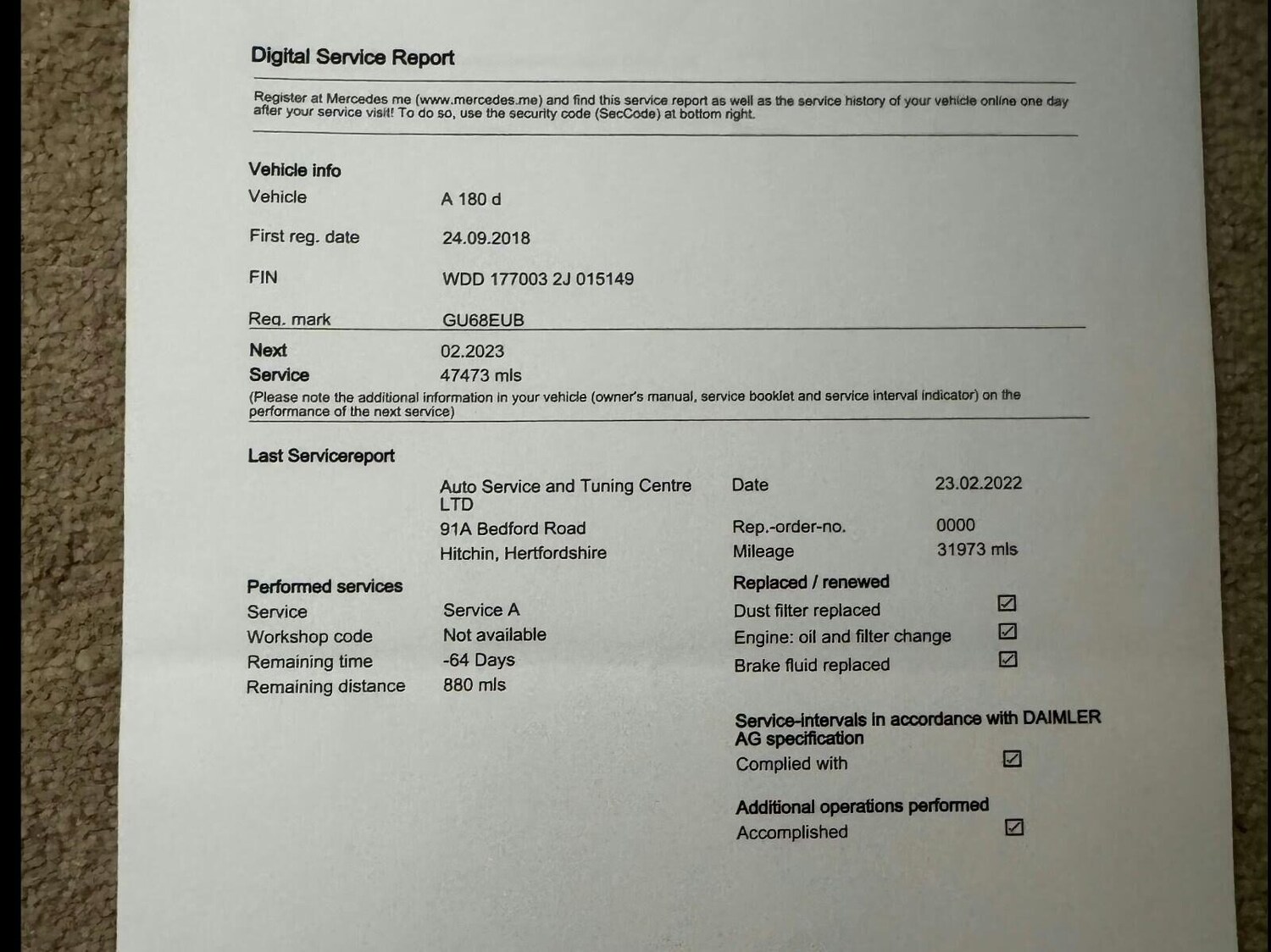 Used Mercedes-Benz A-Class 2018 for sale - 78121719: Photo 11