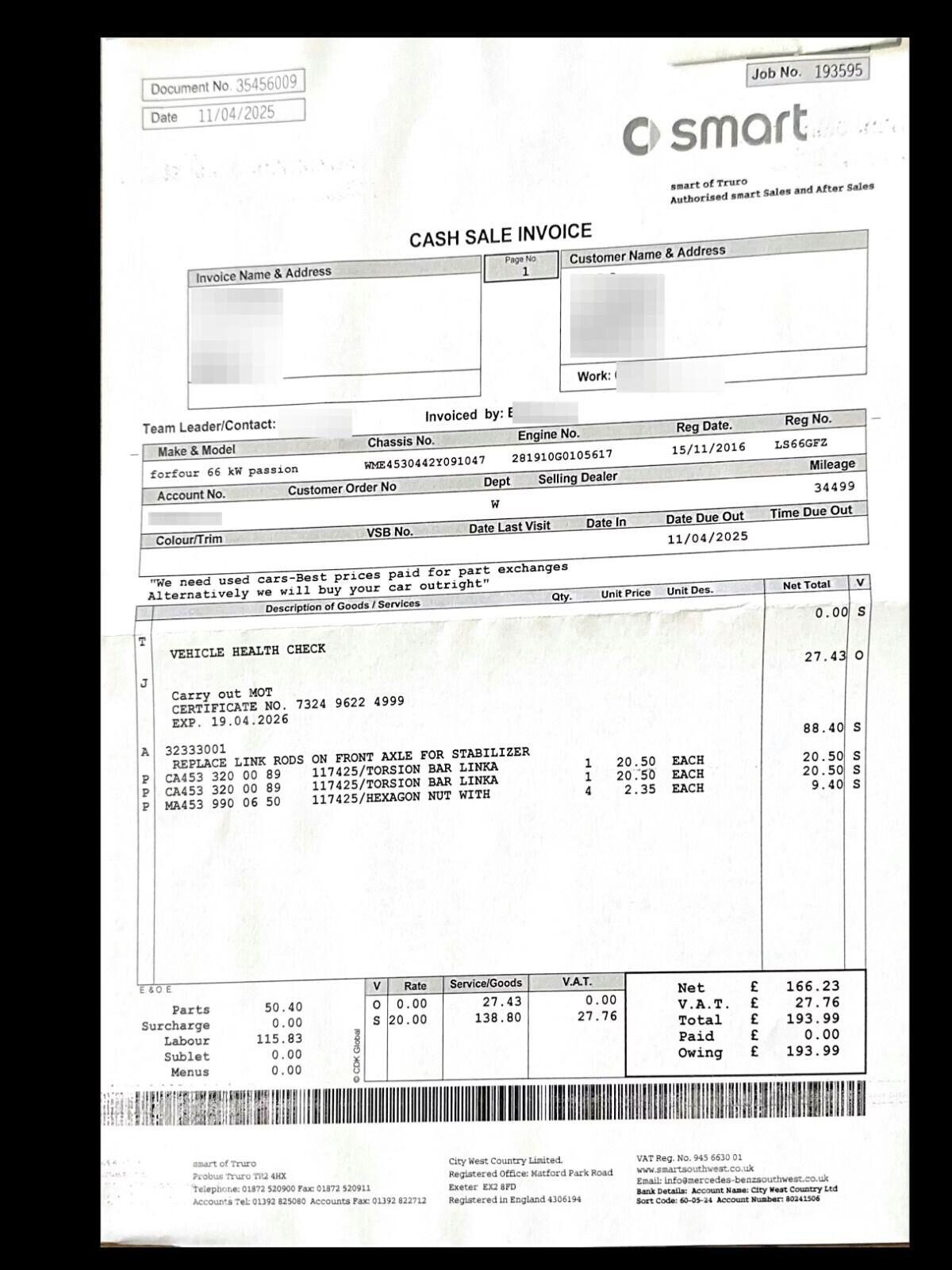 Used smart forfour 2016 for sale - 77528204: Photo 36