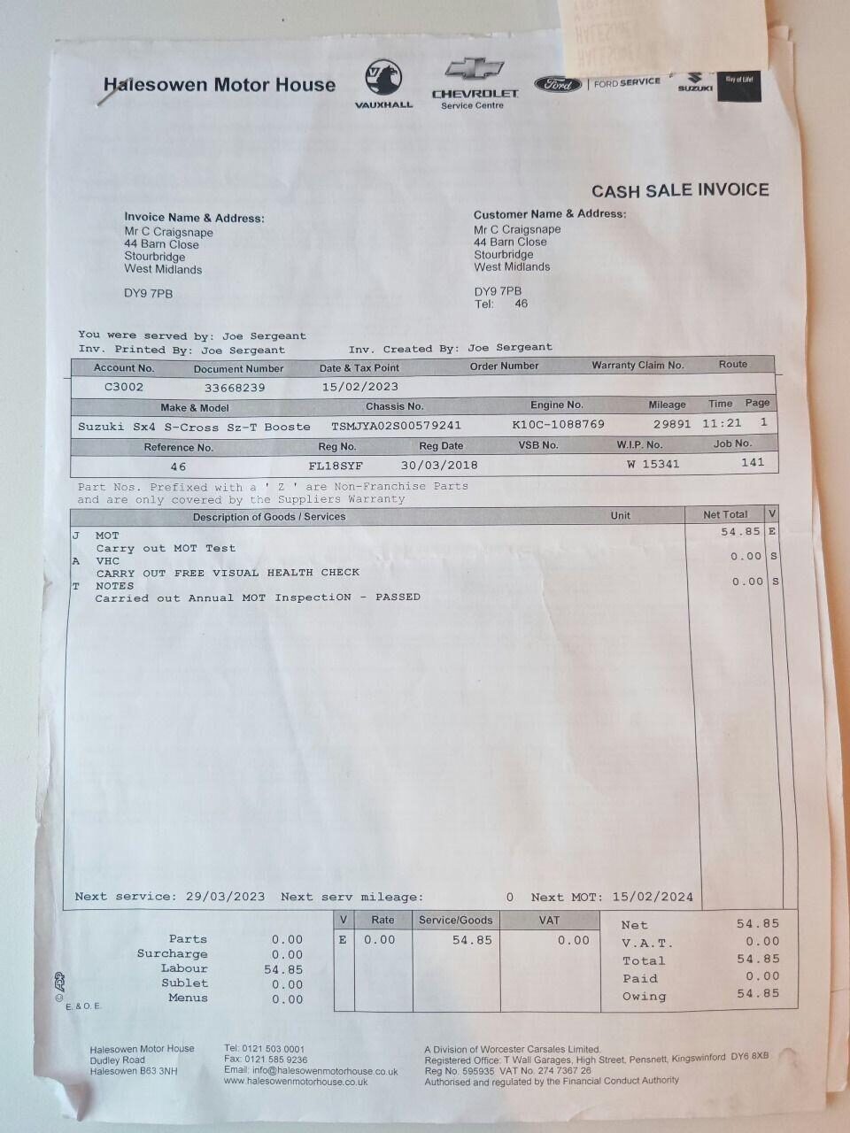 Used Suzuki SX4 S-Cross 2018 for sale - 76603826: Photo 14