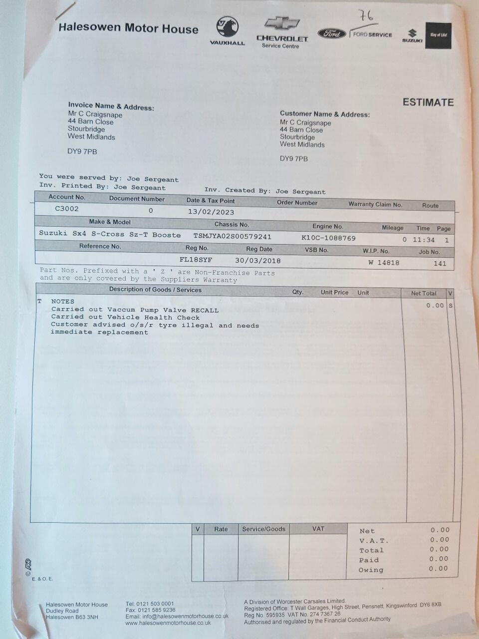 Used Suzuki SX4 S-Cross 2018 for sale - 76603826: Photo 18