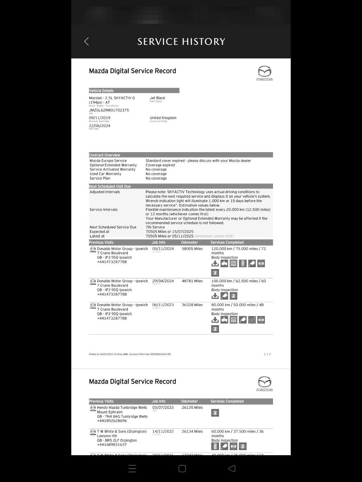 Used Mazda Mazda6 2019 for sale - 78056055: Photo 8