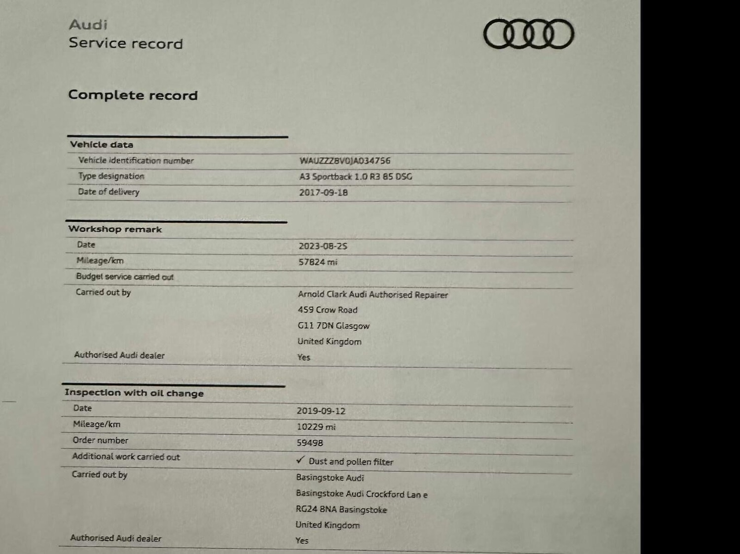 Used Audi A3 2017 for sale - 76972528: Photo 12